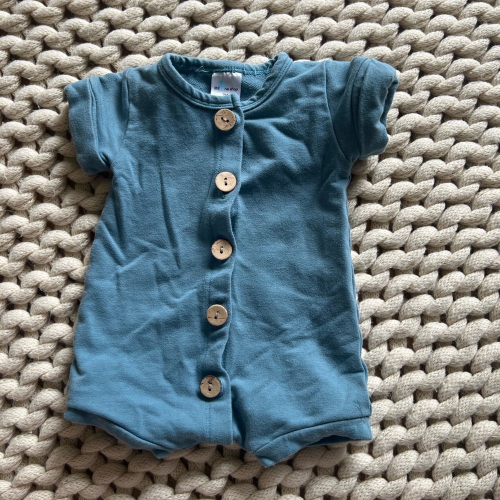 Little One Shop 3m button up one piece romper